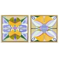 thumbnail image 1 of Stupell Industries Modern Kaleidoscopic Revival Hues Gold 2pc Floating Frame Art Set, 25 x 25 each, by Melissa Wang, 1 of 7