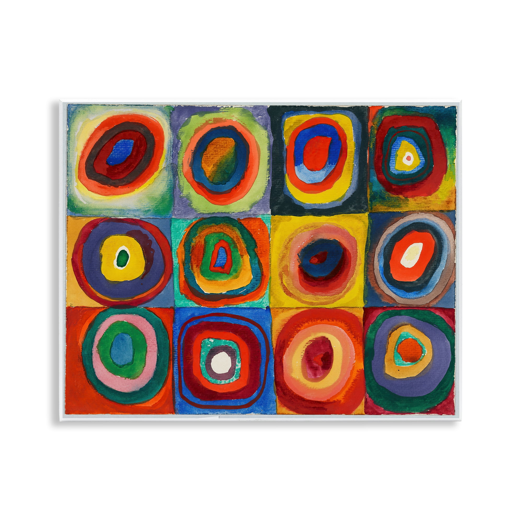 Stupell Industries Kandinsky Classic Circles Abstract Painting Unframed Art Print Wall Art, 14 x 11