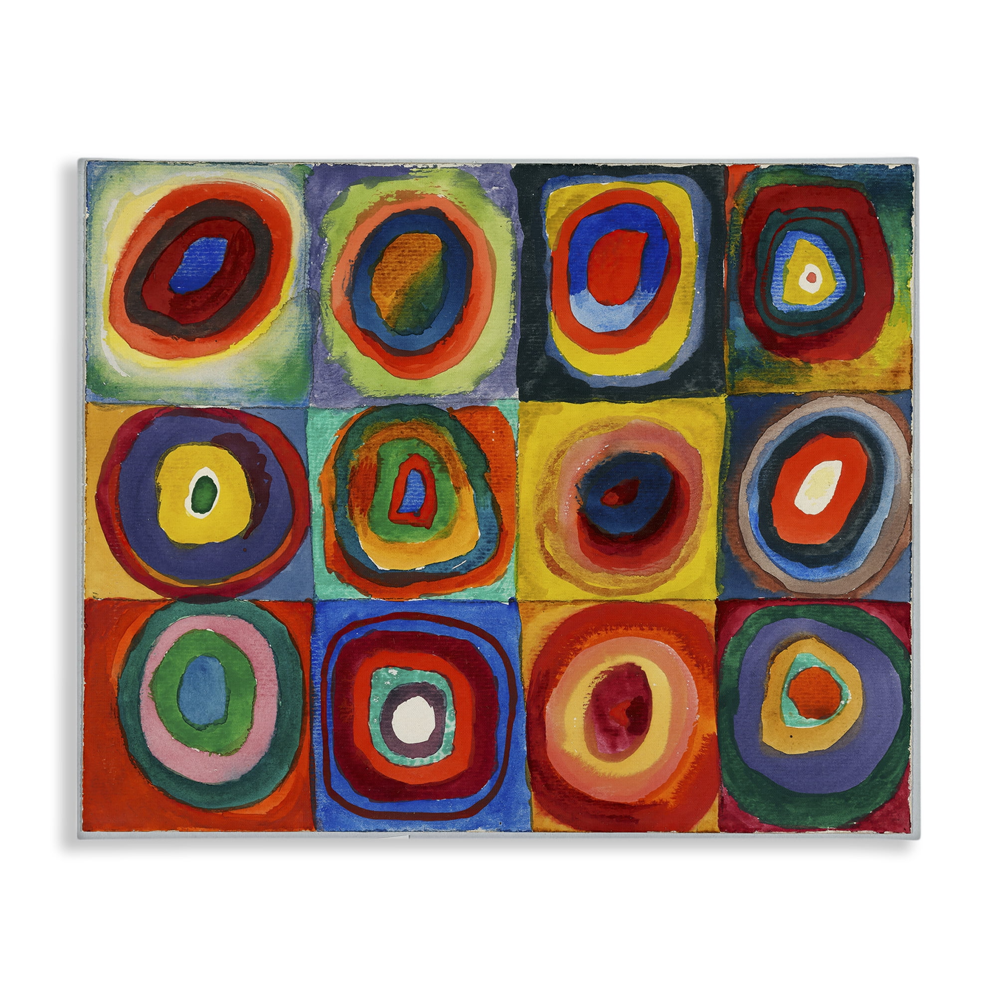 Stupell Industries Kandinsky Classic Circles Abstract Painting Wrapped Canvas Art Print Wall Art, 40 x 30