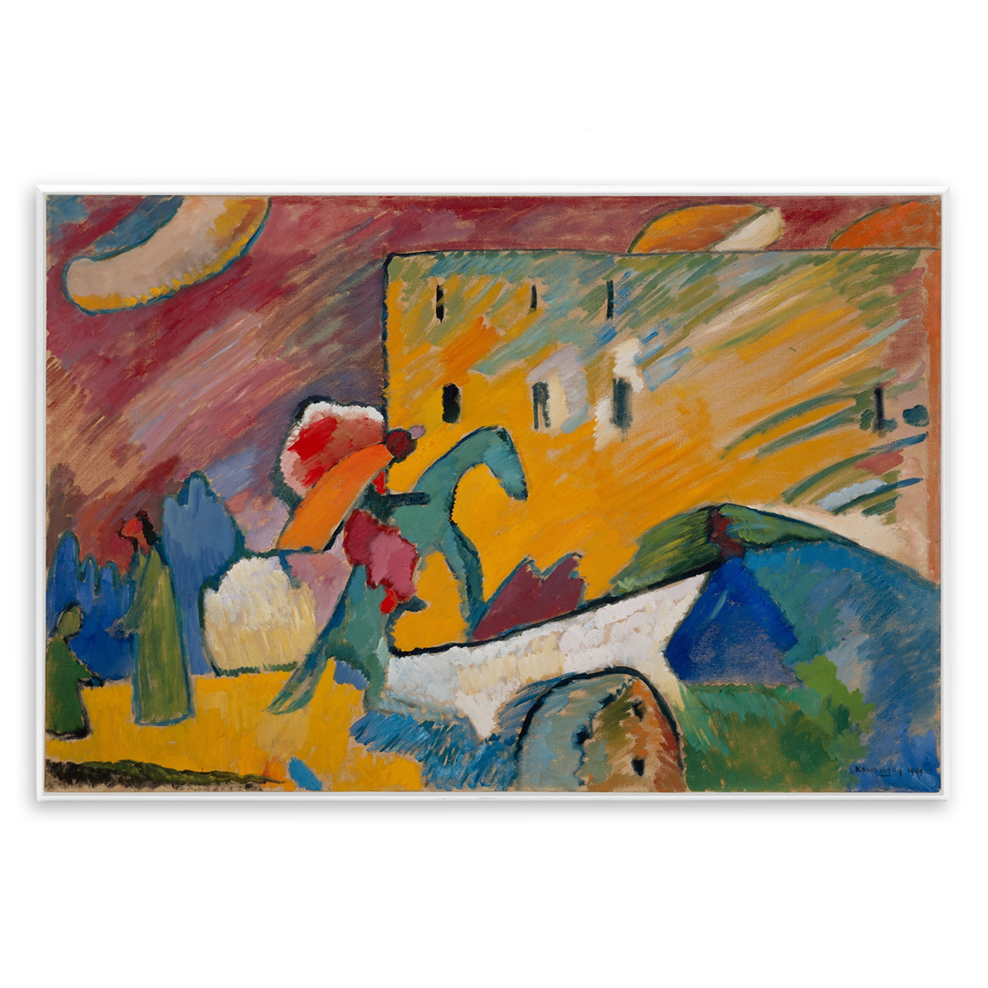 Stupell Industries Kandinsky Improvisation Classic Abstract Painting Unframed Art Print Wall Art, 15 x 10