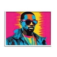 thumbnail image 1 of Stupell Industries Kanye West Modern Portrait Abstract Painting White Framed Art Print Wall Art, 14 x 11, 1 of 9