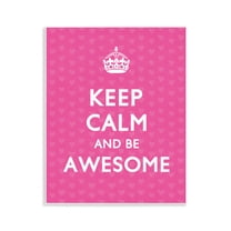 Stupell Industries Keep Calm Be Awesome Text & Numbers Painting Unframed Art Print Wall Art, 11 x 14