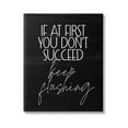 thumbnail image 1 of Stupell Industries Keep Flushing Funny Bathroom Graphic Art Gallery Wrapped Canvas Print Wall Art, Design by Lil' Rue, 1 of 4