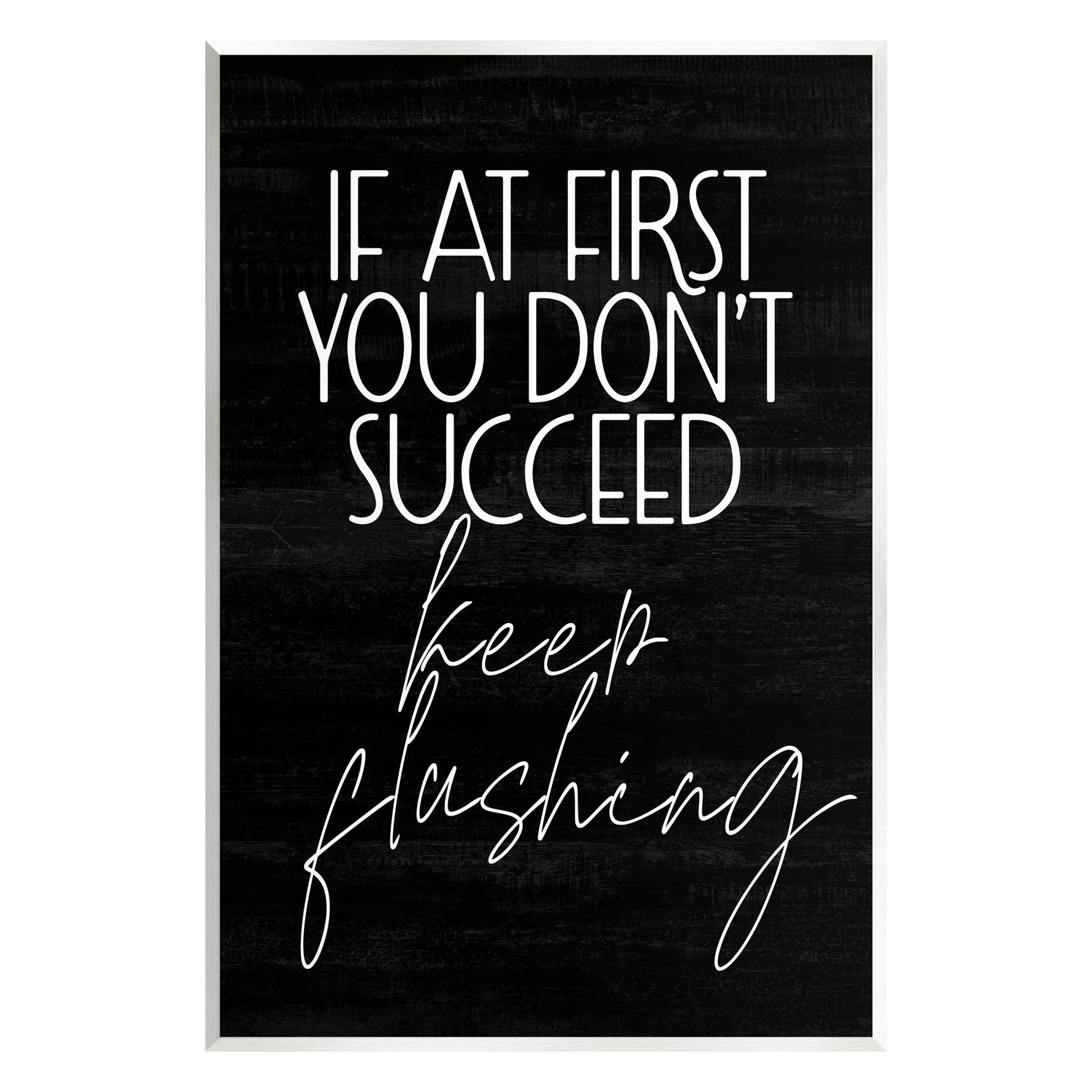 Stupell Industries Keep Flushing Funny Bathroom Graphic Art Unframed Art Print Wall Art, Design by Lil' Rue