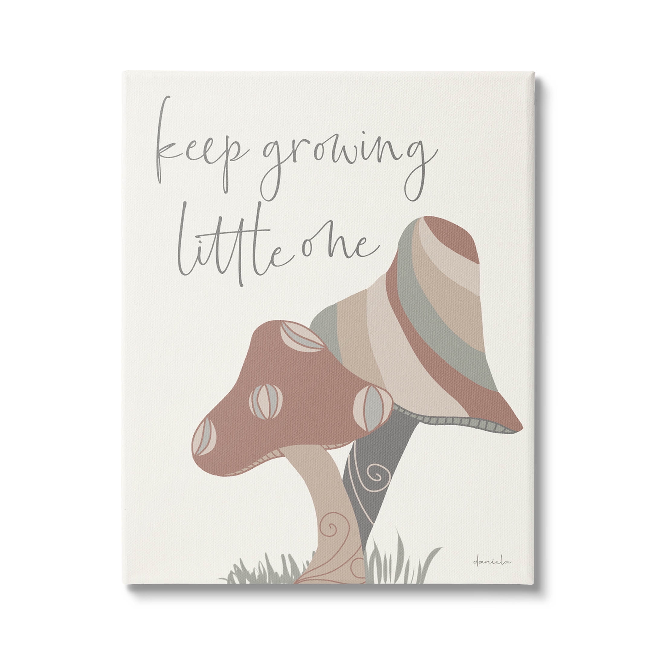 Stupell Industries Keep Growing Little One Nature Graphic Art Gallery Wrapped Canvas Print Wall Art, Design by Daniela Santiago