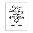 thumbnail image 1 of Stupell Industries Keep Lashes Long Standards High Phrase Glam Eyes, 13 x 19, Design by Stephanie Workman Marrott, 1 of 5