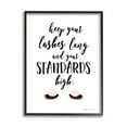 thumbnail image 1 of Stupell Industries Keep Lashes Long Standards High Phrase Glam Eyes, 24 x 30, Design by Stephanie Workman Marrott, 1 of 5