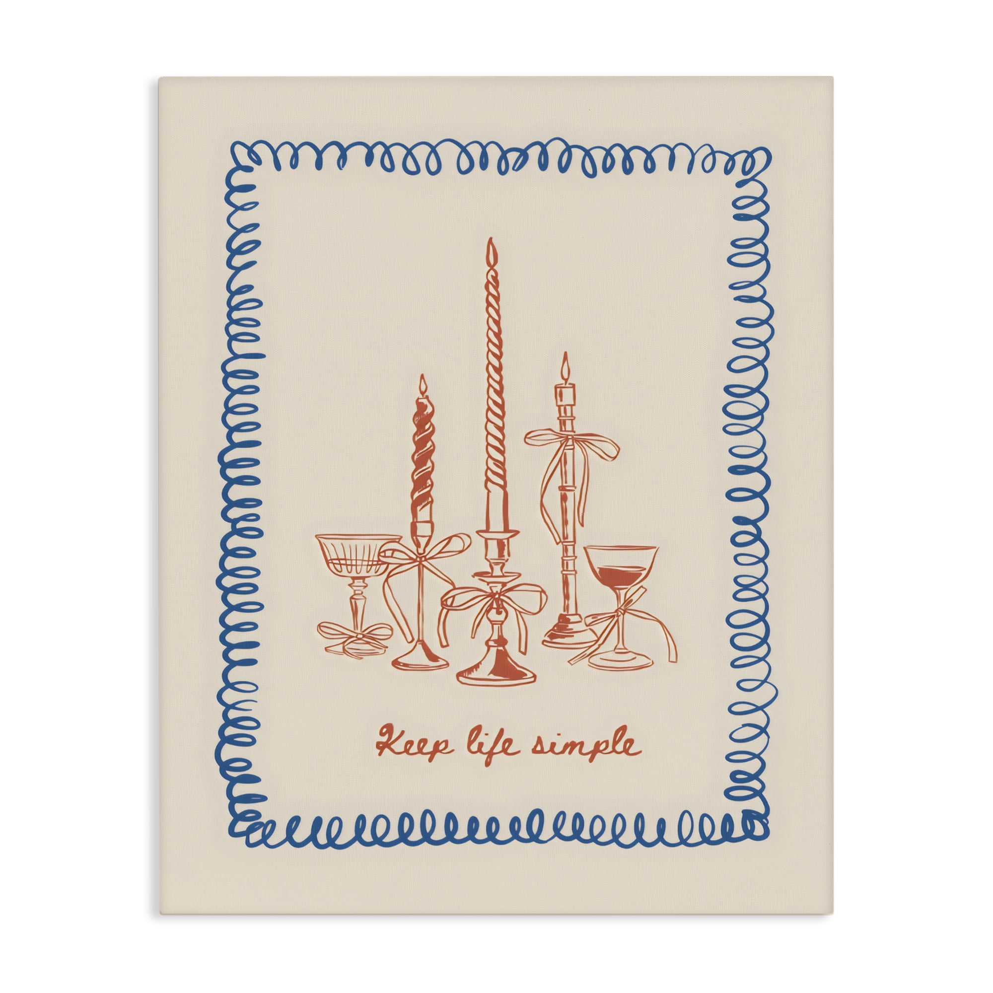 Stupell Industries Keep Life Simple Candles Canvas Wall Art, design by The Prints Vibe