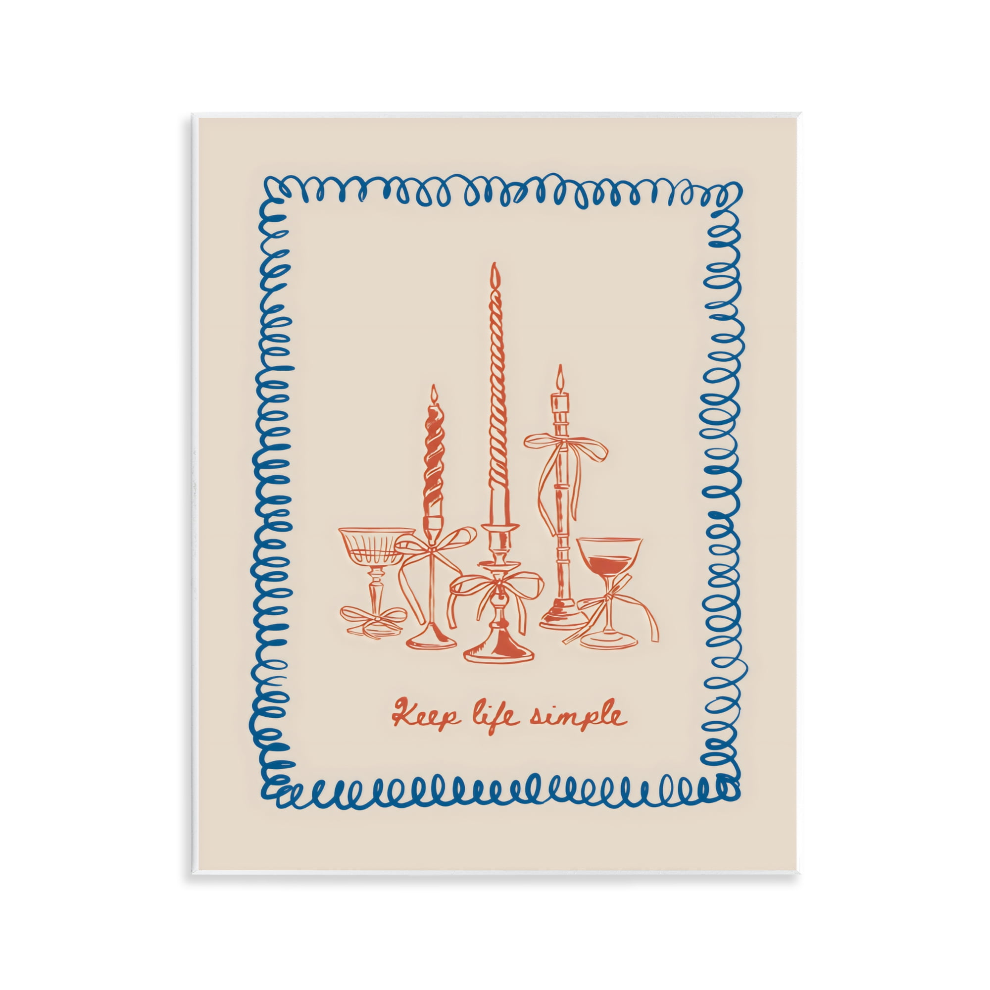 Stupell Industries Keep Life Simple Candles Wall Plaque Art, design by The Prints Vibe
