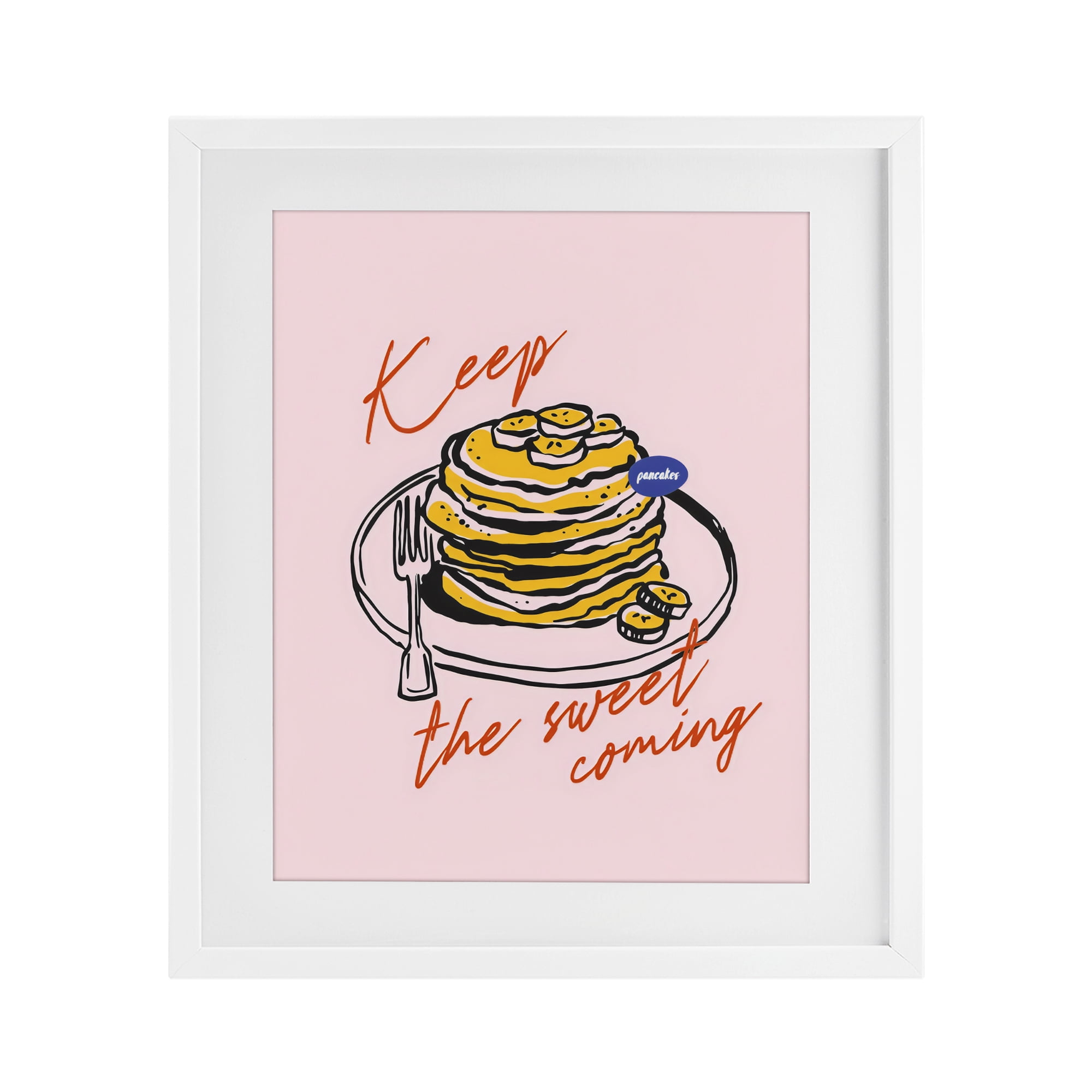 Stupell Industries Keep The Sweet Coming White Framed Print Under Glass, design by The Prints Vibe