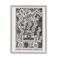 thumbnail image 1 of Stupell Industries Keith Haring Monochrome Pop Style Squiggle Text Framed Wall Art, 16 x 20, Design by Ros Ruseva, 1 of 8