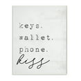 thumbnail image 1 of Stupell Industries Keys Wallet Phone Kiss Phrase Distressed Typewriter ,13 x 19,Designed by Daphne Polselli, 1 of 6