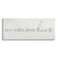 thumbnail image 1 of Stupell Industries Keys Wallet Phone Kiss Rustic Romantic Phrase, 24 x 10, Design by Daphne Polselli, 1 of 7