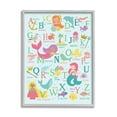 thumbnail image 1 of Stupell Industries Kid's Mermaid Alphabet Beach Fantasy ABC Typography, 24 x 30, Designed by Lisa Whitebutton, 1 of 7