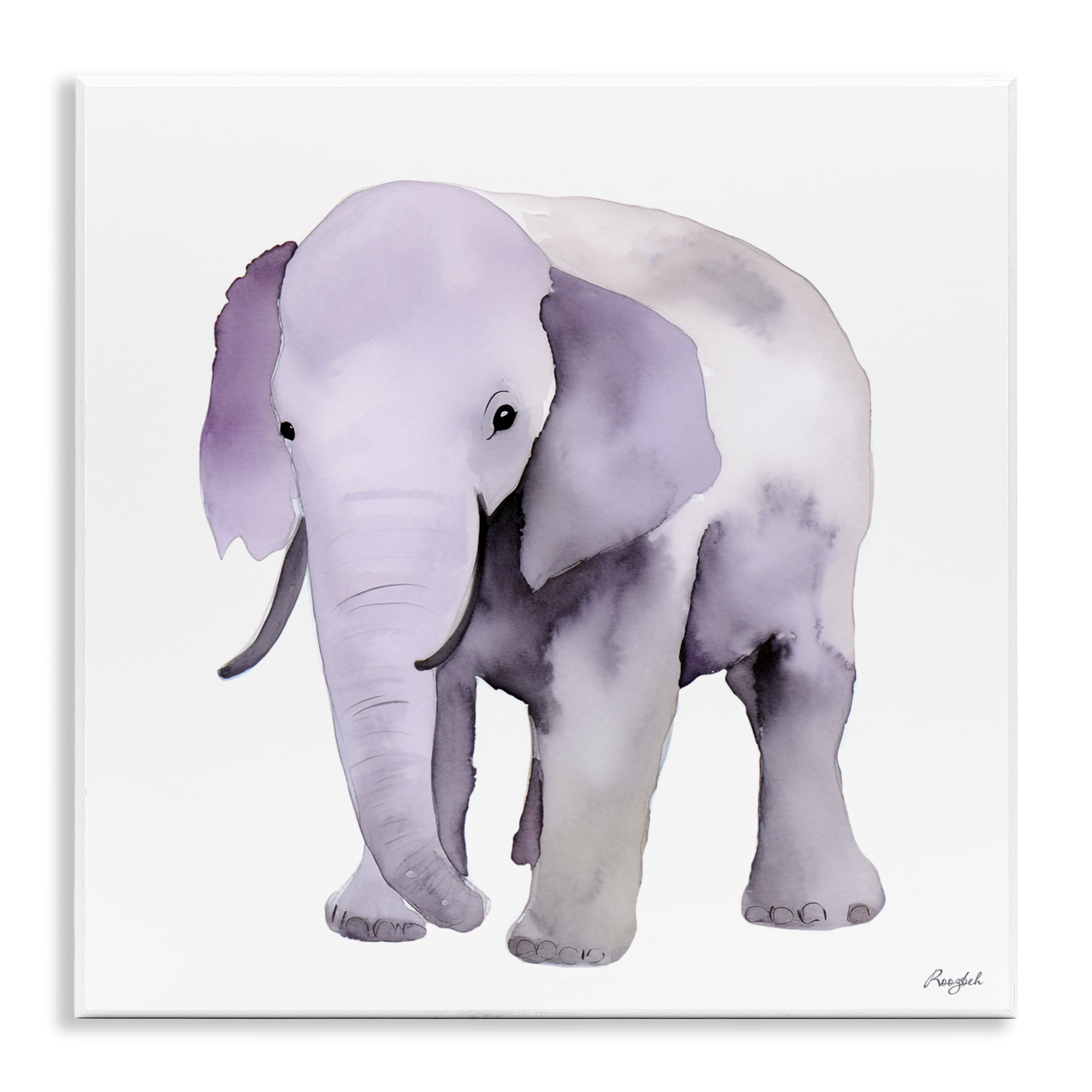 Stupell Industries Kid's Minimal Elephant Wall Plaque Art, design by Roozbeh