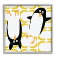thumbnail image 1 of Stupell Industries Kids' Arctic Penguin Pair Yellow Banana Pattern, 12 x 12,Design by Carla Daly, 1 of 5