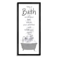 thumbnail image 1 of Stupell Industries Kids Bathroom Nighttime Routine List Graphic Art Black Framed Art Print Wall Art, Design by Anna LaPoint, 1 of 7