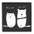 thumbnail image 1 of Stupell Industries Kids' Cat and Dog Pet Pair Meow Woof, 12 x 12,Design by Carla Daly, 1 of 7
