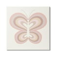 thumbnail image 1 of Stupell Industries Kids' Pink Butterfly Illustration Striped Rainbow Wings, 30 x 30,Design by Daphne Polselli, 1 of 7