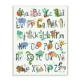 thumbnail image 1 of Stupell Industries Kids' Safari Animal Alphabet Colorful Illustrations Design by Jennifer Ellory, 1 of 6