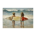 thumbnail image 1 of Stupell Industries Kids with Surf Waves People Painting Wrapped Canvas Art Print Wall Art, 24 x 16, 1 of 8