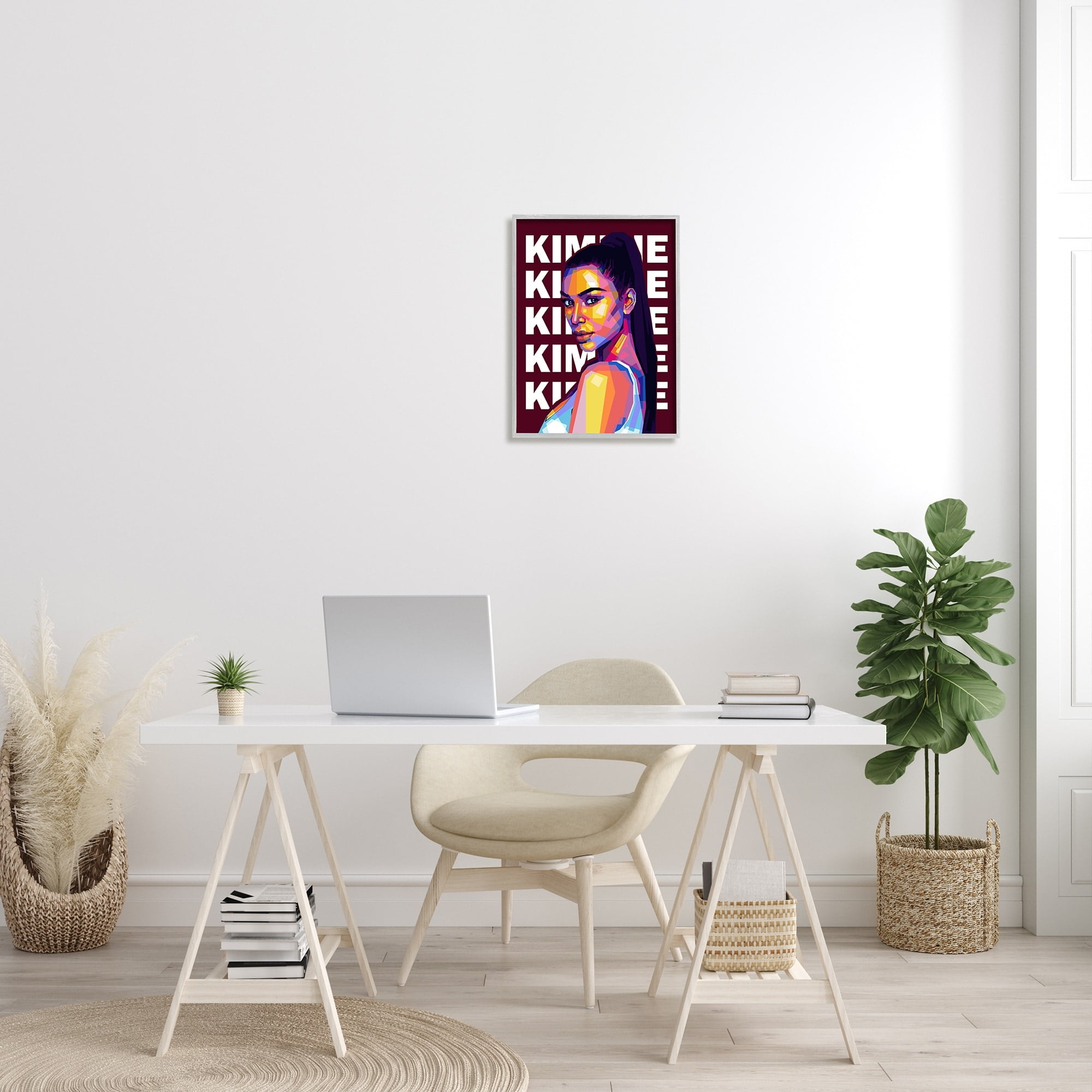 Stupell Industries Kimmie K Modern Portrait Abstract Geometric Pattern, 16 x 20, Design by Birch&Ink