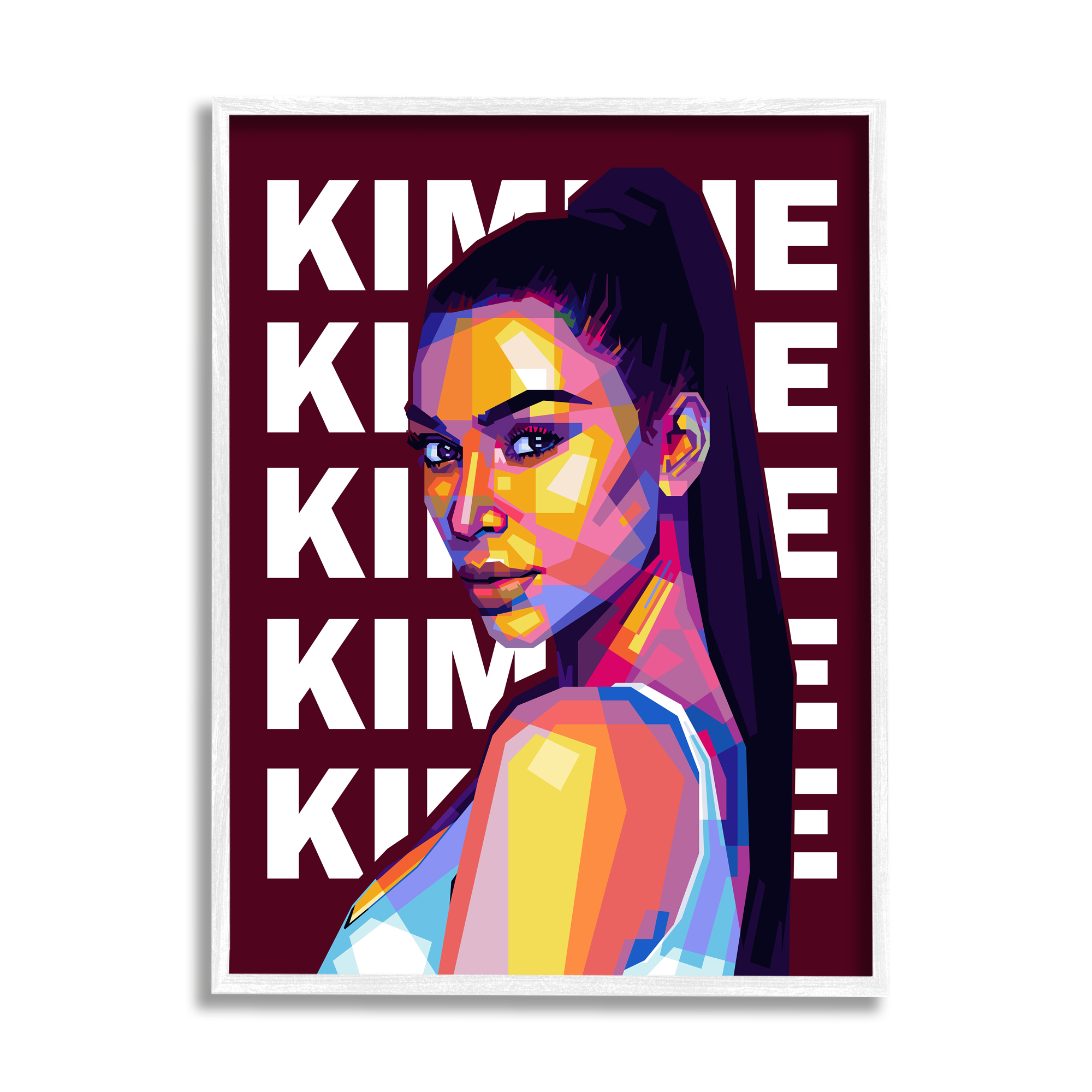Stupell Industries Kimmie K Modern Portrait Abstract Geometric Pattern, 16 x 20, Design by Birch&Ink
