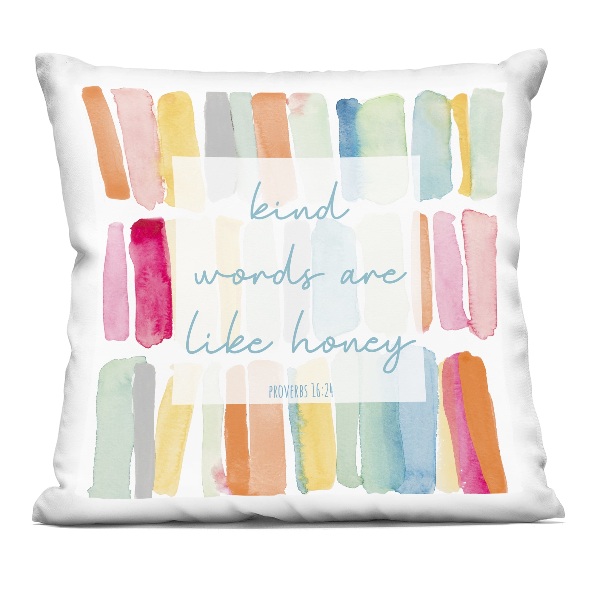 Stupell Industries Kind Words Like Honey Decorative Printed Throw Pillow, design by Lanie Loreth