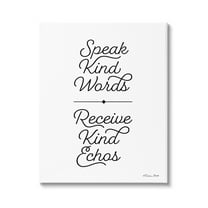 Stupell Industries Kind Words Receive Tender Echoes Reap Consequences Proverb,24 x 30, Design by Susan Ball