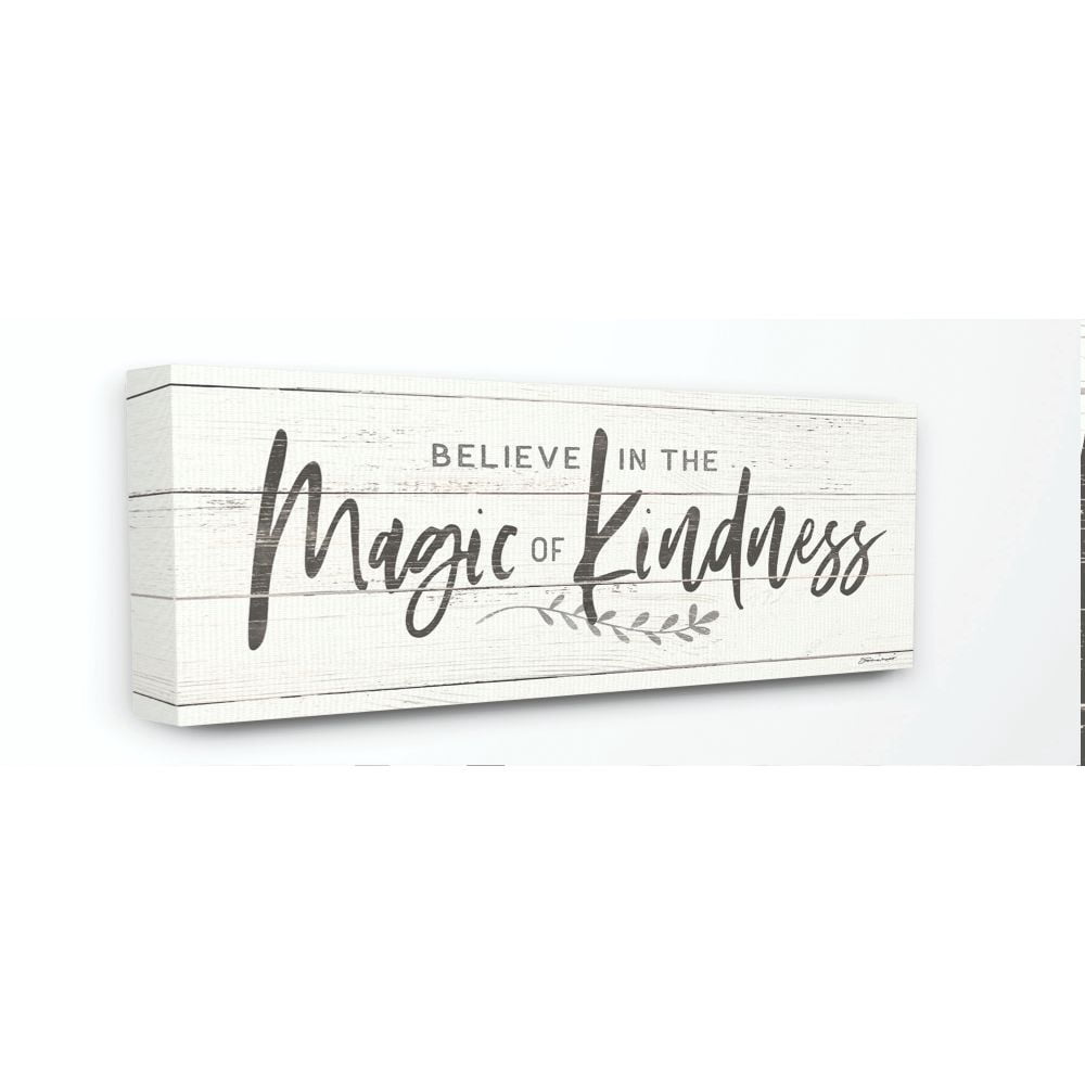 Stupell Industries Kindness Family Home Inspirational Word Textured Wood Design Canvas Wall Art by Stephanie Workman Marrott