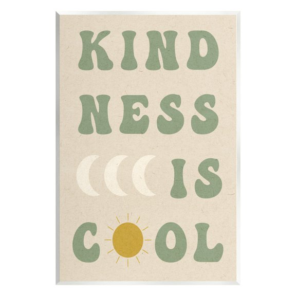 Stupell Industries Kindness Is Cool Phrase Inspirational Painting Unframed Art Print Wall Art, 10 x 15