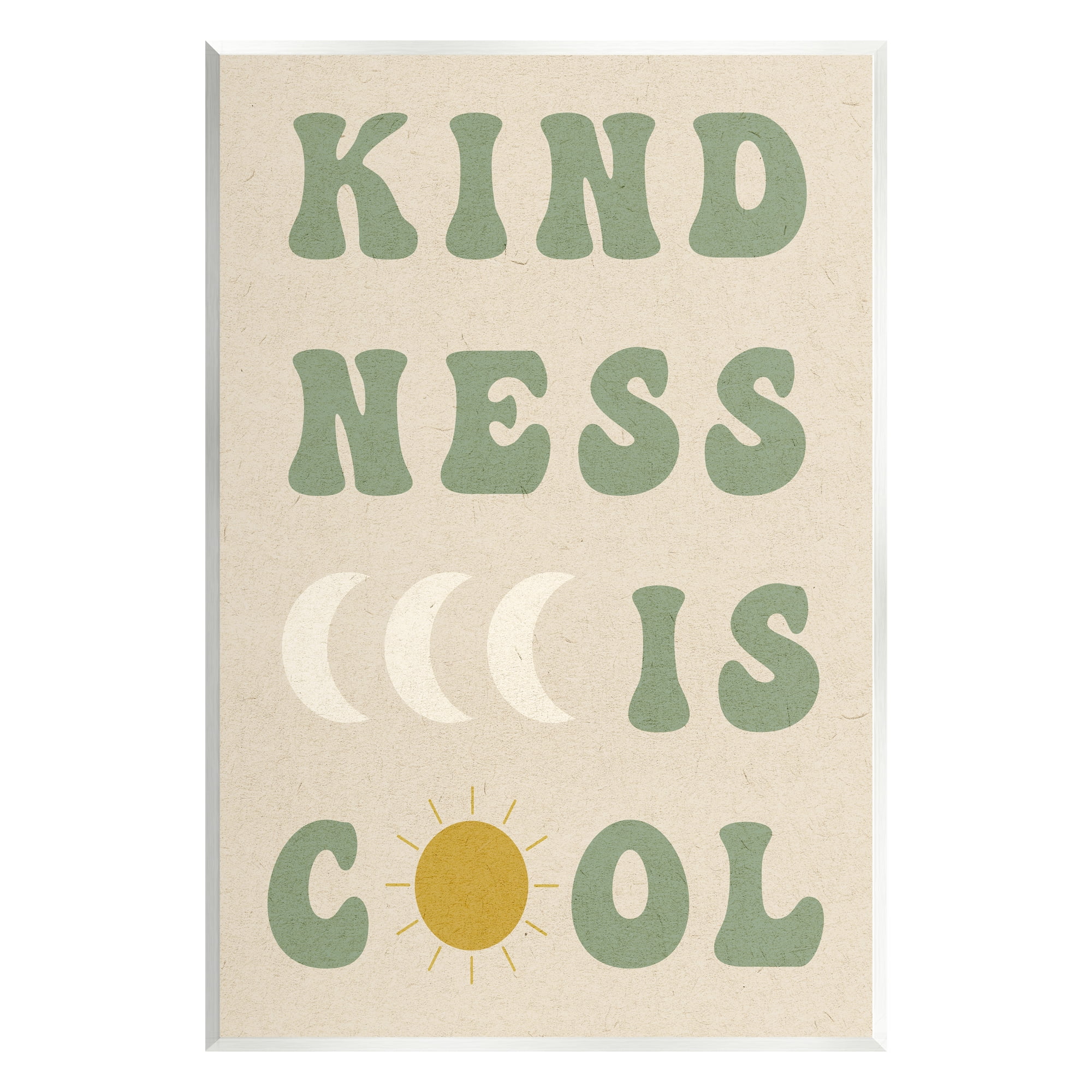 Stupell Industries Kindness Is Cool Phrase Inspirational Painting Unframed Art Print Wall Art, 13 x 19