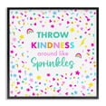 thumbnail image 1 of Stupell Industries Kindness Like Sprinkles Text & Numbers Painting Black Framed Art Print Wall Art, 12 x 12, 1 of 2