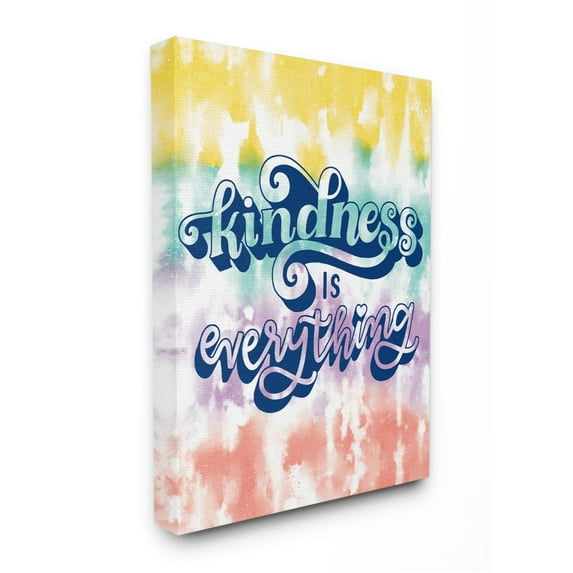 Stupell Industries Kindness is Everything Quote Over Colorful Tie Dye Designed by Loni Harris