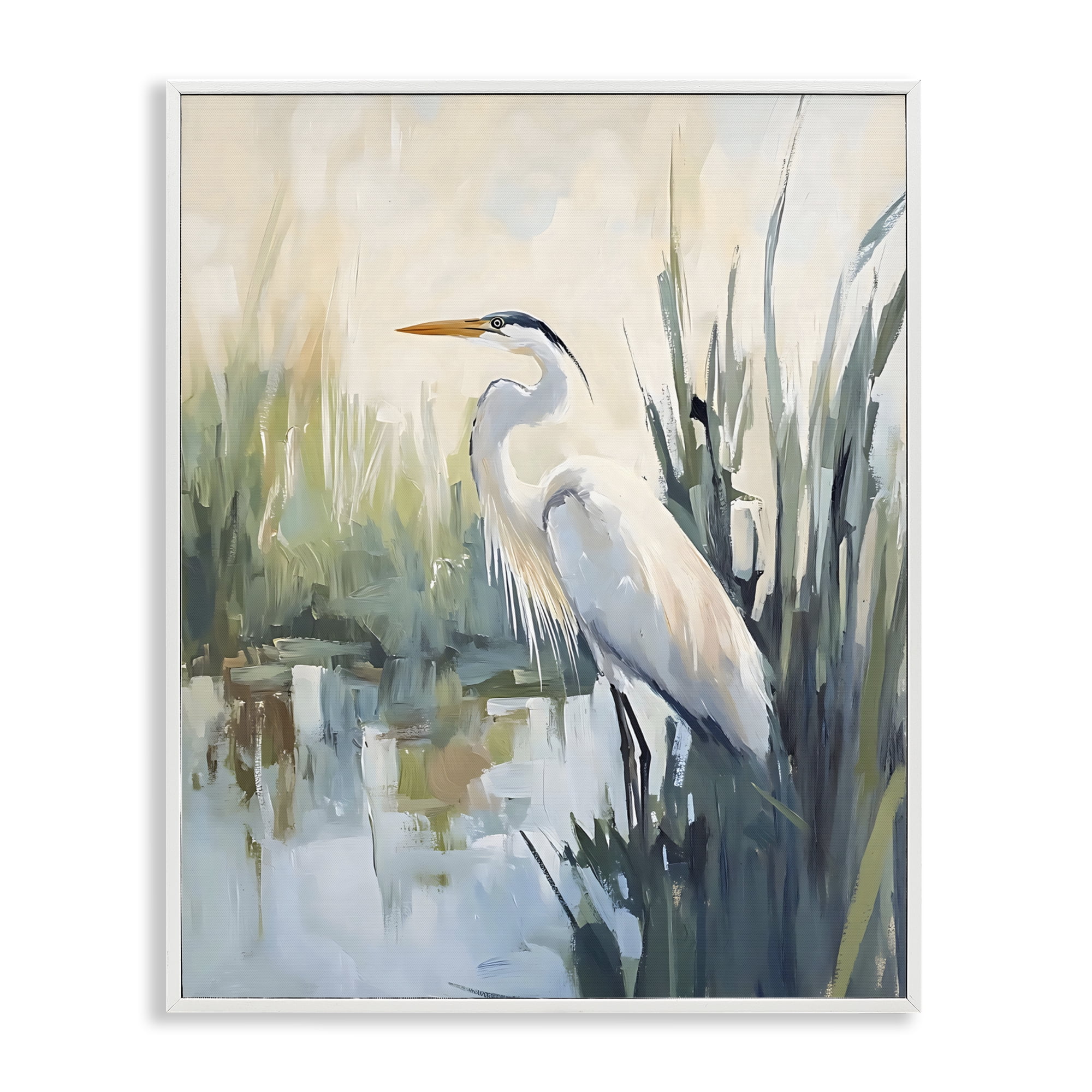 Stupell Industries King Of The Marsh White Framed Giclee Art, design by Creative Studio