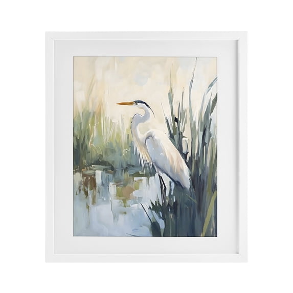 Stupell Industries Rustic Lodge King Of The Marsh White Framed Print Under Glass, 17 x 21, by Creative Studio