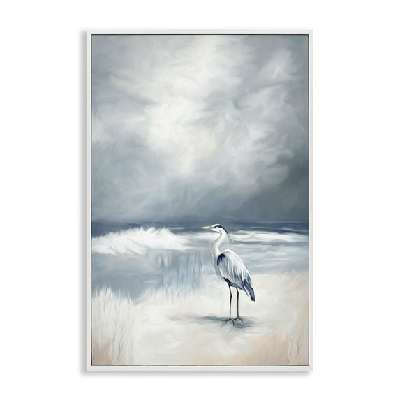 Stupell Industries Kingdom Of Herons White Framed Giclee Art design by Ramona Murdock, 18 x 12