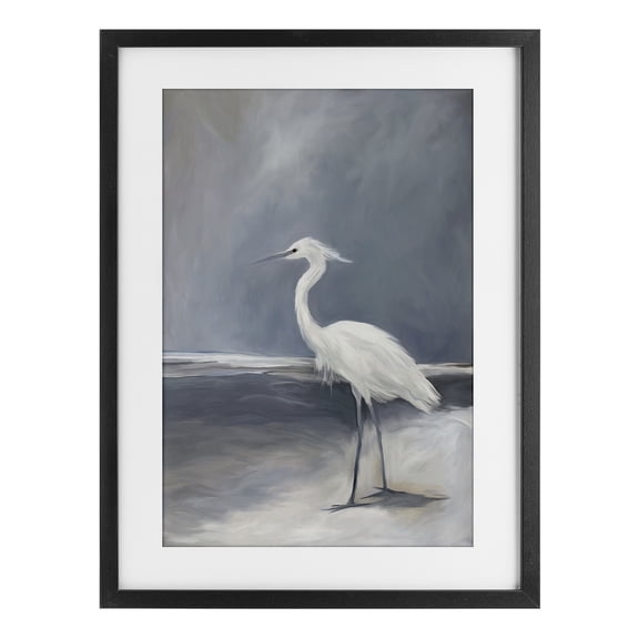Stupell Industries Kingdom of Herons Bird Black Framed Print Under Glass design by Ramona Murdock, 20 x 14