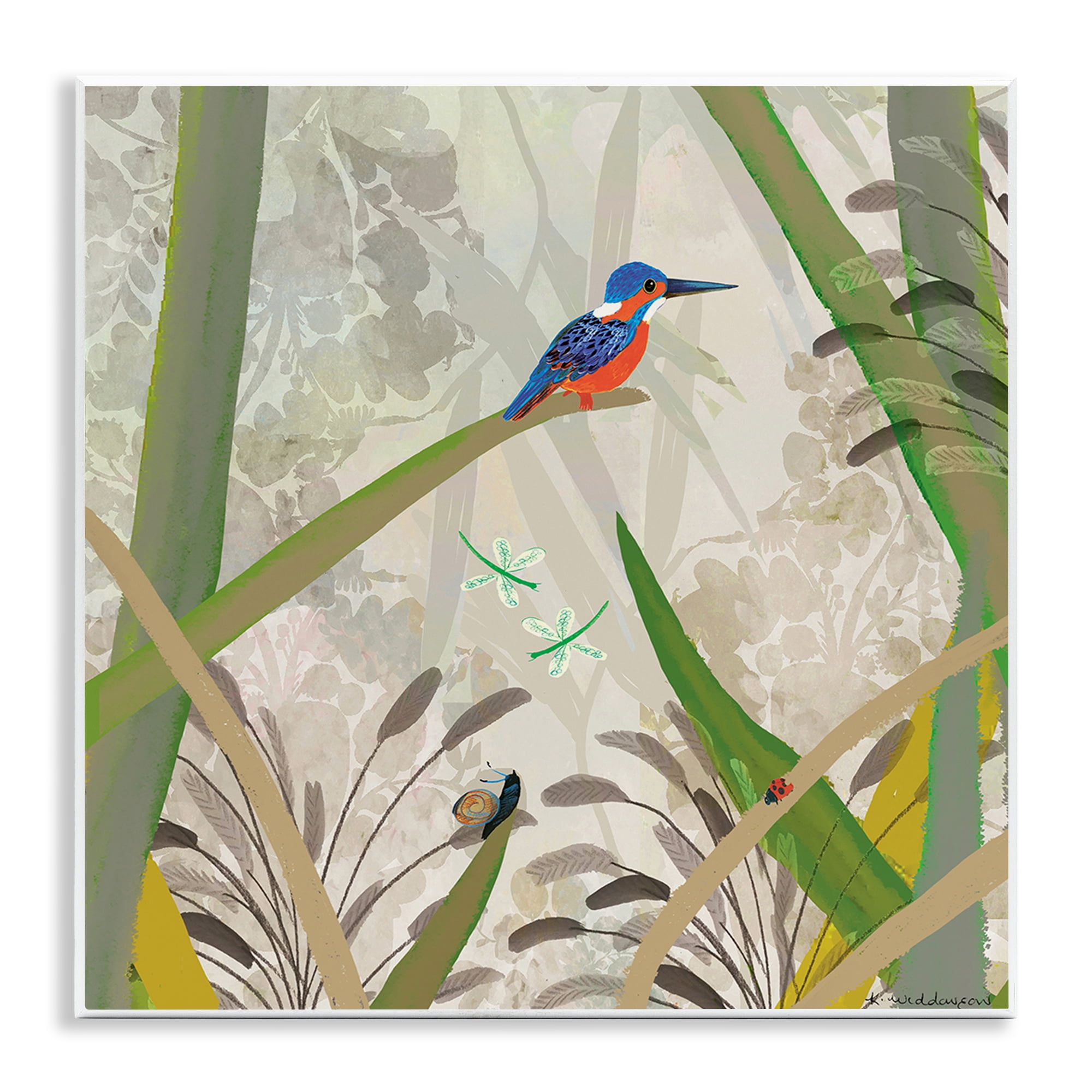 Stupell Industries Kingfisher Among Branches Wall Plaque Art, design by Kay Widdowson