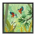 thumbnail image 1 of Stupell Industries Bohemian Kingfishers in Jungle Branches Black Floating Frame Canvas Art, 18 x 18, by Kay Widdowson, 1 of 8