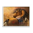 thumbnail image 1 of Stupell Industries Kiowa Gold Horse Animals & Insects Painting White Framed Art Print Wall Art, 30 x 24, 1 of 9
