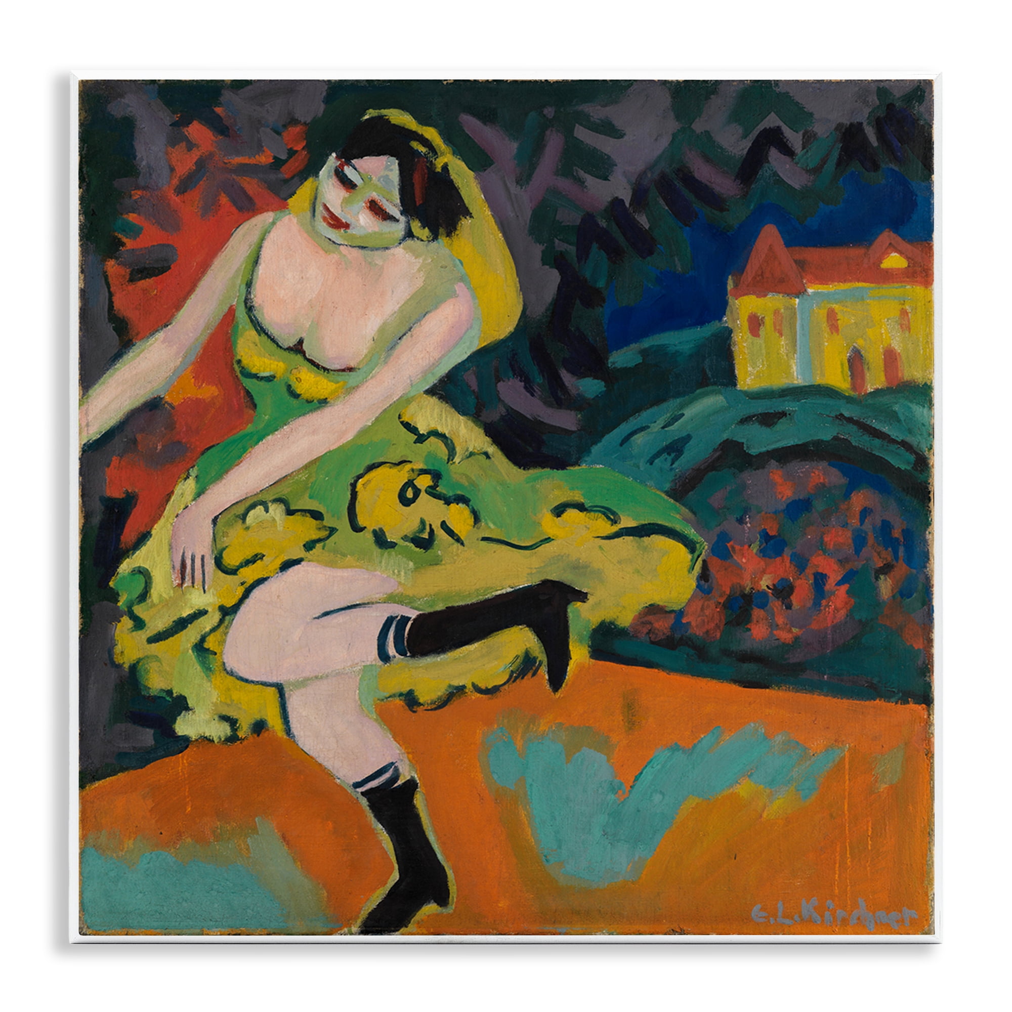 Stupell Industries Kirchner Painting of Woman People Painting Unframed Art Print Wall Art, 12 x 12