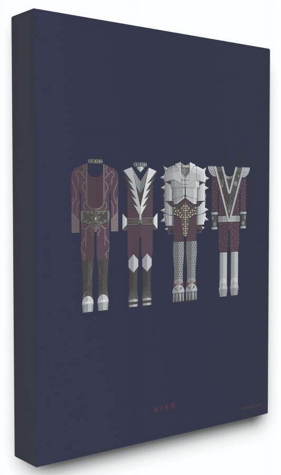 Stupell Industries Kiss Famous People Characters Fashion Design Canvas Wall Art by Fred Birchal
