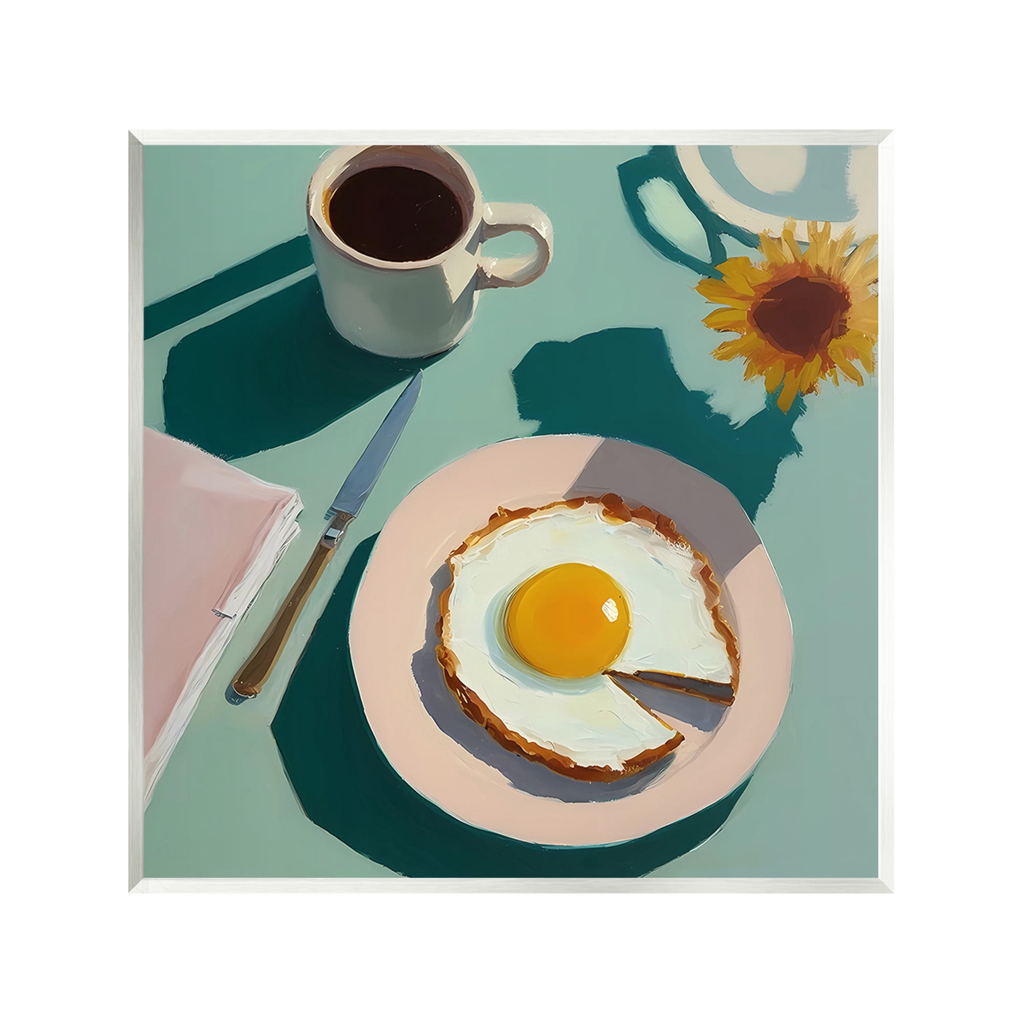 Stupell Industries Kitchen Brunch Meal Food & Beverage Painting Unframed Art Print Wall Art, 12 x 12