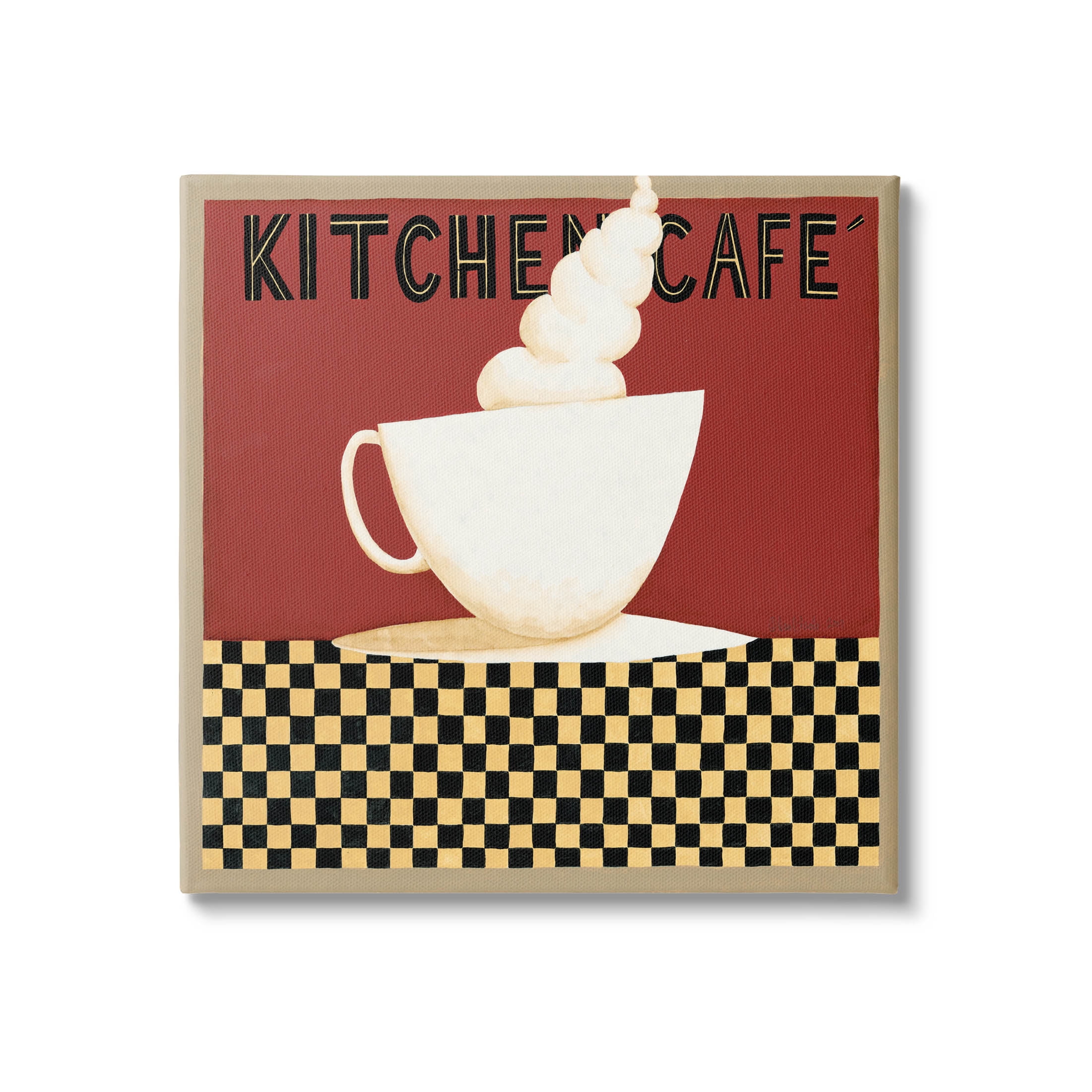 Stupell Industries Kitchen Cafe Vintage Patterned Graphic Art Gallery Wrapped Canvas Print Wall Art, Design by Dan DiPaolo