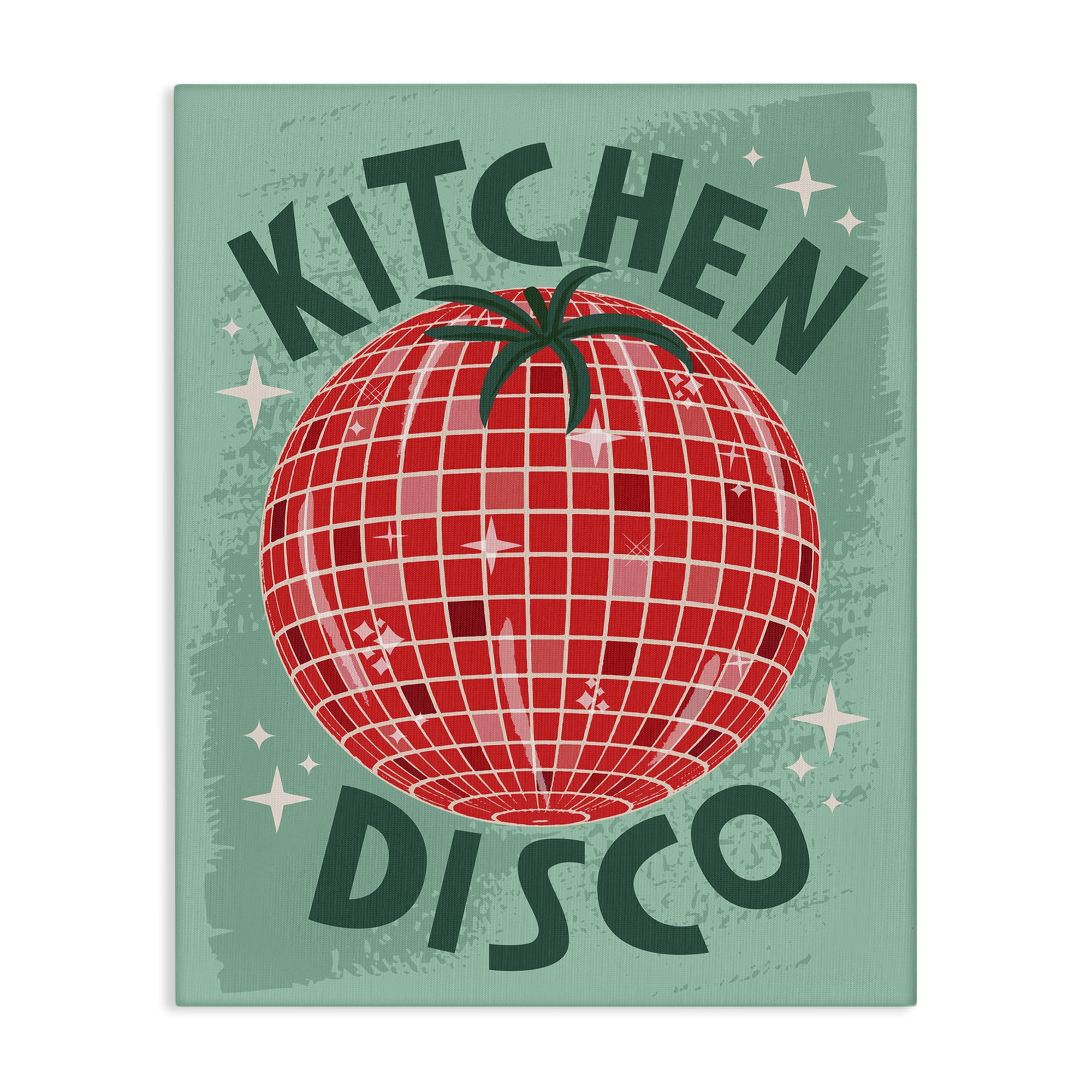 Stupell Industries Kitchen Disco Tomato Food & Beverage Painting Wrapped Canvas Art Print Wall Art, 16 x 20