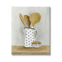 Stupell Industries Kitchen Eggs & Utensils Still Life Food & Beverage Painting Gallery Wrapped Canvas Print Wall Art