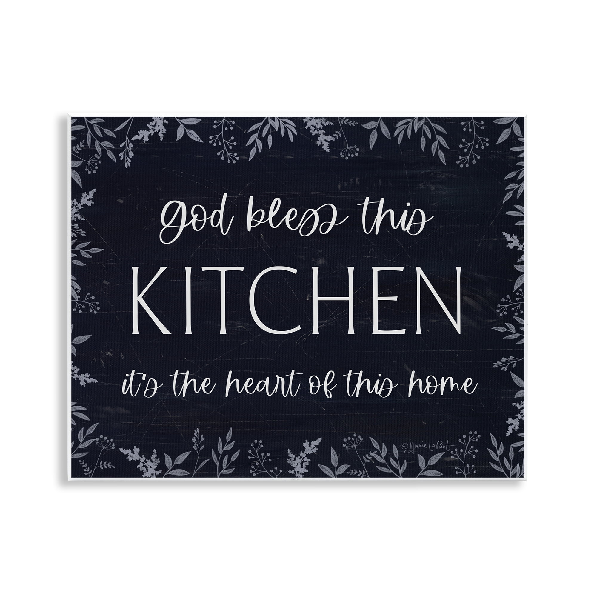 Stupell Industries Kitchen Heart Of This Home Wall Plaque Art, design by Annie LaPoint