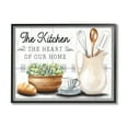 thumbnail image 1 of Stupell Industries Kitchen Heart of Home Food & Beverage Painting Black Framed Art Print Wall Art, 14 x 11, 1 of 9