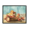 thumbnail image 1 of Stupell Industries Kitchen Peaches Still Life Food & Beverage Painting Black Framed Art Print Wall Art, 30 x 24, 1 of 9